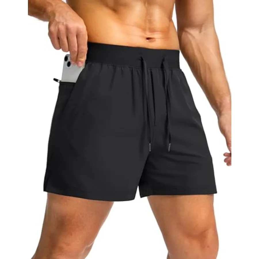 

Мужские шорты для бега Soothfeel с карманами на молнии 9"/7"/5", легкие спортивные шорты для баскетбола, тренажерного зала и тренировок
