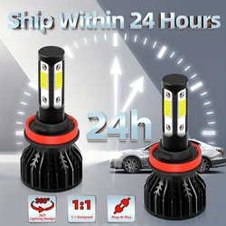 30000LM Auto Headlamp Bulbs 300W High Power H4 H7 H11 H13 9005 HB3 9006 HB4 LED Car Headlights 6000K Fog Lamps 12V Front Lights