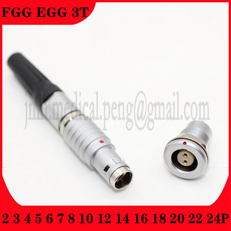 

FGG EGG 3T 2 3 4 5 6 7 8 10 12 14 16 18 20 22 24 Pin Small Diameter Push-Pull Waterproof IP68 Male Plug Female Socket Connector