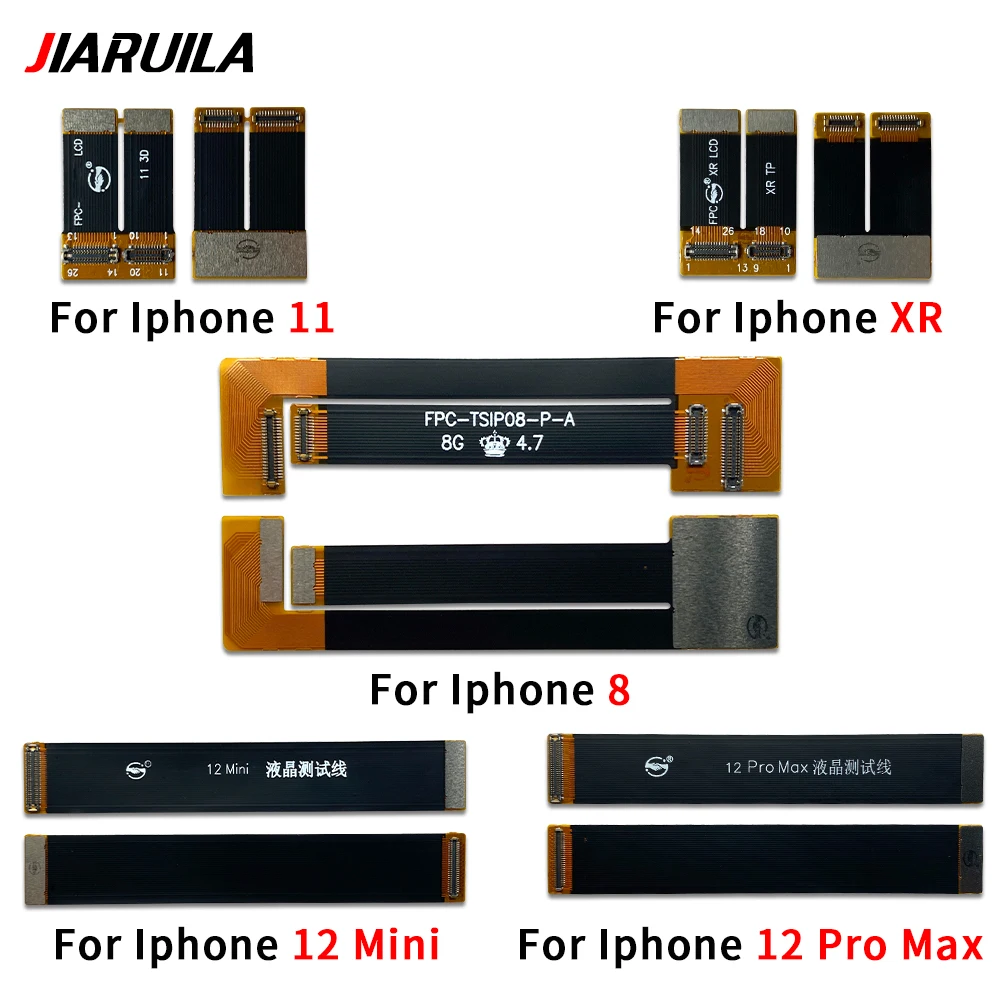 Touch Screen LCD Display Test Flex Cable For Iphone 15 14 13 12 Pro Max  X XR XS Max 8 Plus / For IPhone 12 Mini 14 Plus