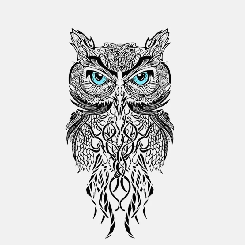 Creative Blue Eye Owl Custom Stickers on Motorcycle Exterior Parts PVC Cover Scratches Car Accessories Personality, Products