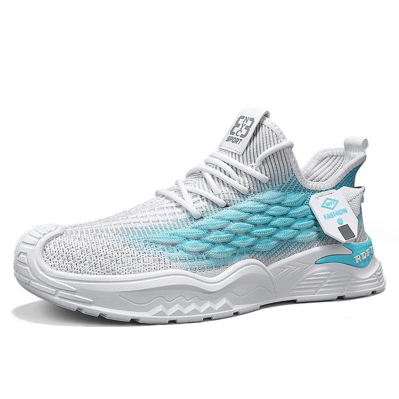 

Summer breathable mesh woven fashionable casual sports shoes men's motorcycle shoes