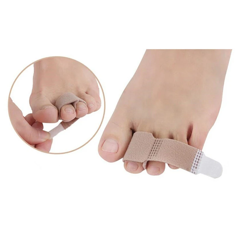 

Fabric Toe Finger Straightener Hammer Toe Hallux Valgus Corrector Bandage Toe Separator Splint Wraps Foot Stretcher Care Tool