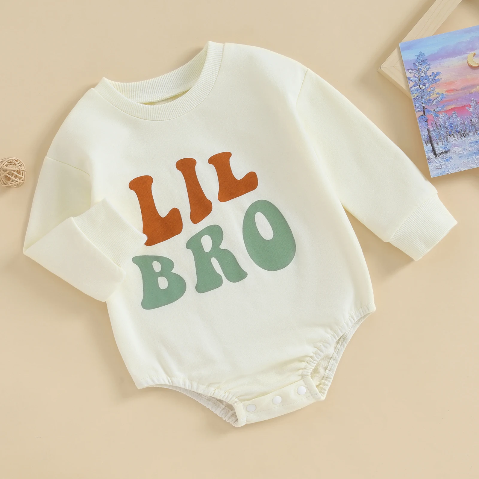 Big Sister Little Brother Matching Outfits Long Sleeve Sweatshirt Romper Shirt Baby Boy Girl Fall Spring Family Matching Outfits