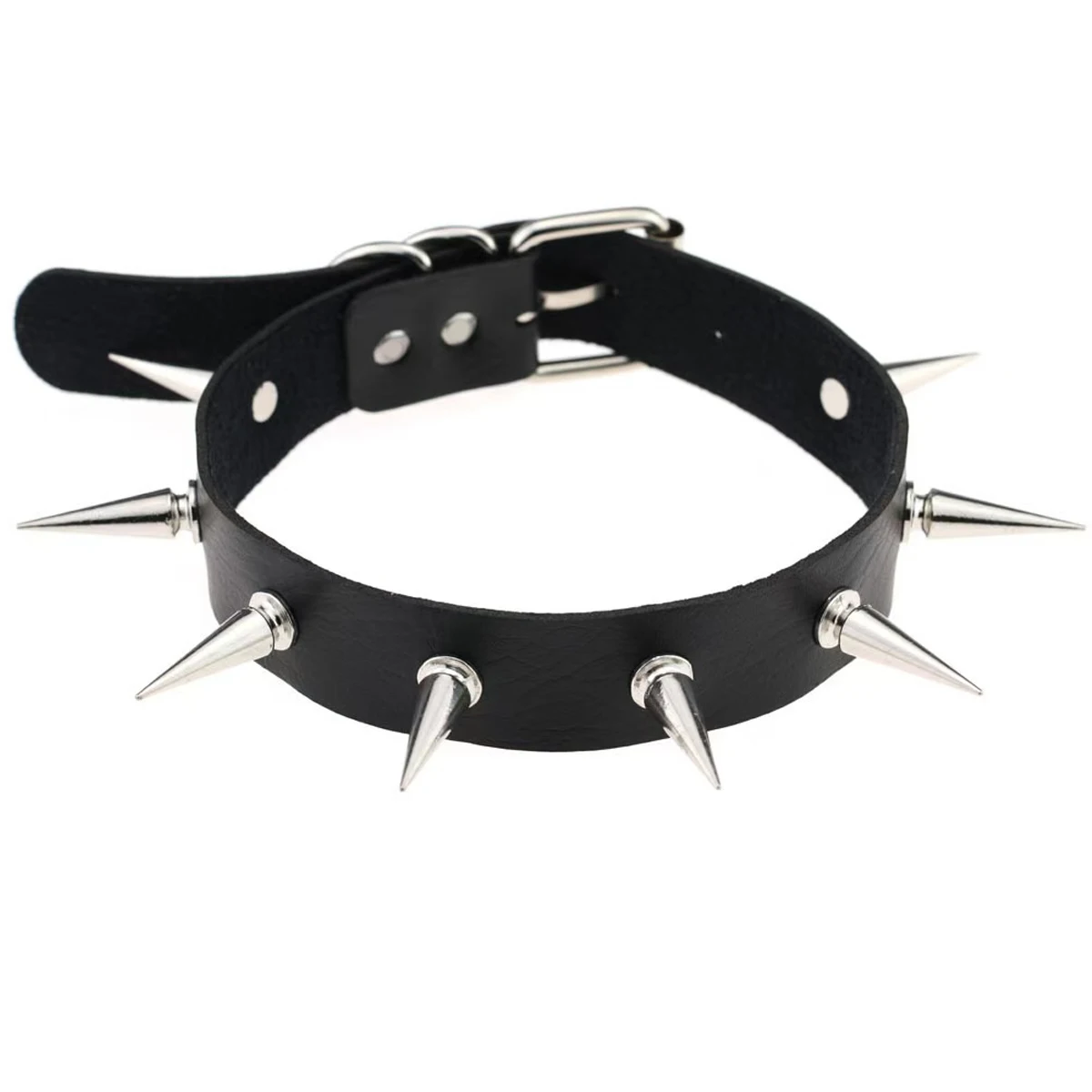 Halloween Rivet Punk Gothic Pu Leather Collar – Only .41!