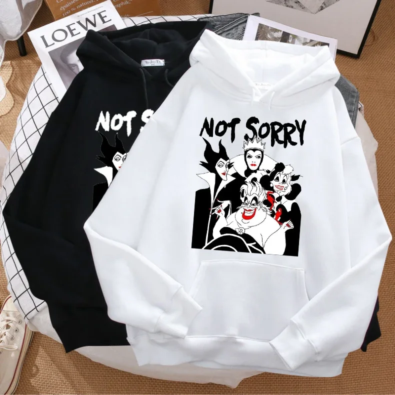 Women Hoodie Kawaii Disney Autumn Fashion Bad Girl Have More Graphic Tops Hoodies Harajuku Gothic Hooded Clothing Sweatshirt