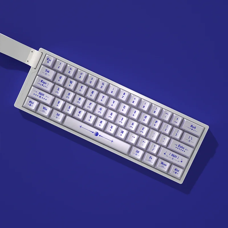 Symphony Pearl Band Star Keycap Gravado Original Keycap PBT Adaptação 60 68 75 100wooting Meijia Lion