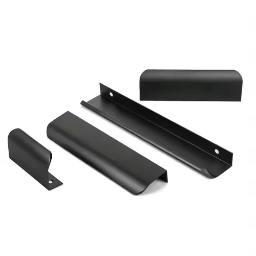 Gold Black Hidden Handles Long Kitchen Cabinet Pulls Drawer Knobs Aluminum Alloy Furniture Handles Cupboard Pulls Wardrobe Pulls - Image 4