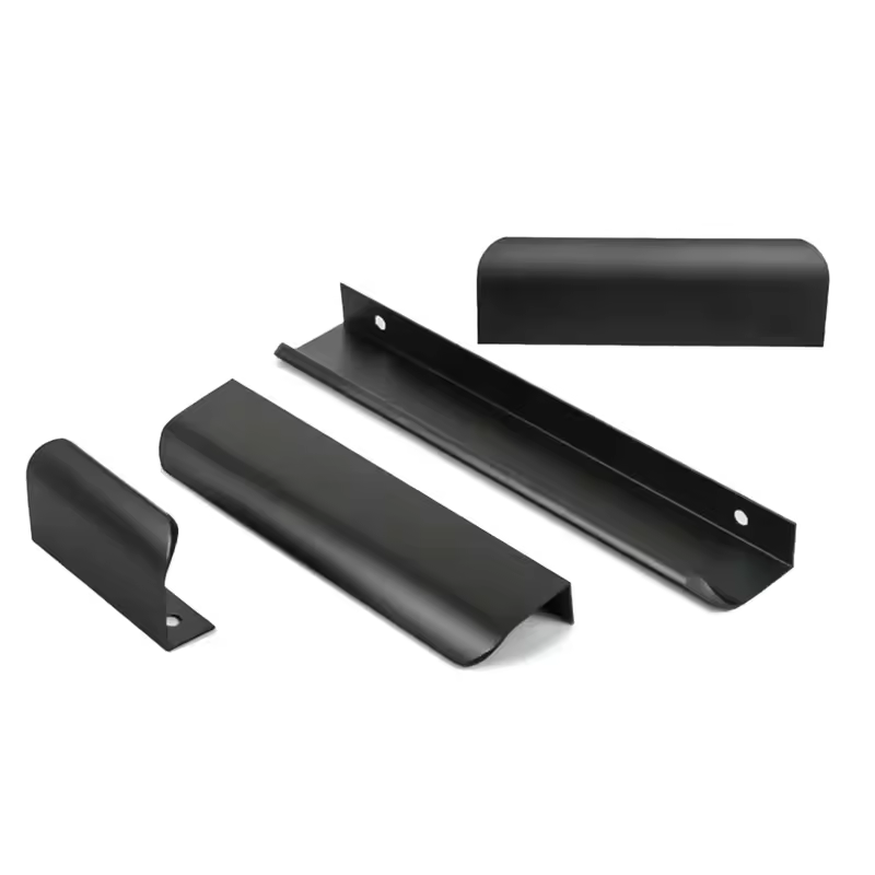 Gold Black Hidden Handles Long Kitchen Cabinet Pulls Drawer Knobs Aluminum Alloy Furniture Handles Cupboard Pulls Wardrobe Pulls - Image 4