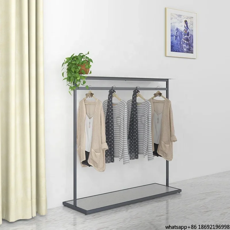 Custom Women's Retail Display  Shelf Bracket Clothing Store Hanger