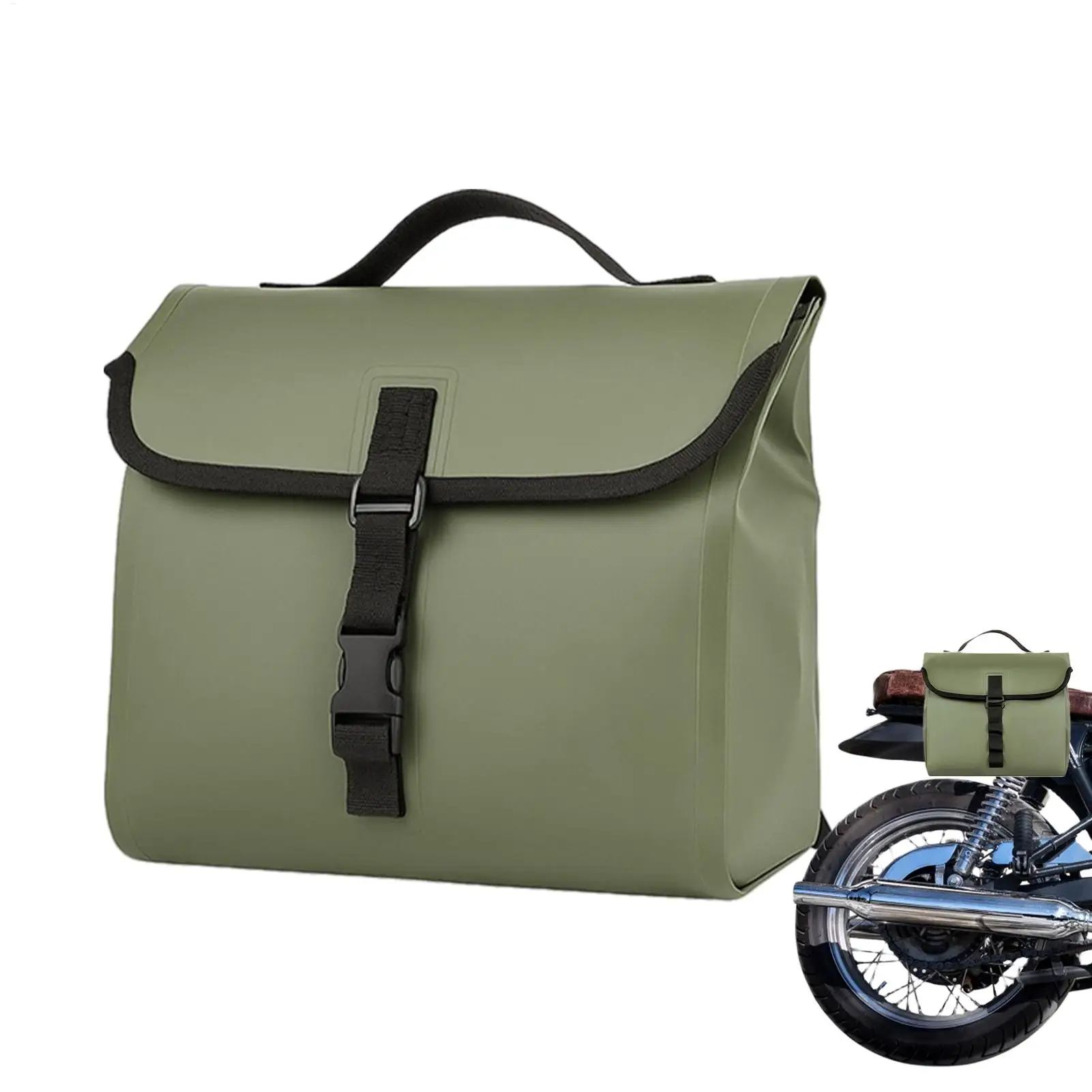 

Motorcycle Saddle Bag Adjustable Saddle Backpack Motorcycle Front Seat Tail Bag For Phone Card Drinks Bottle Key Camera Highway