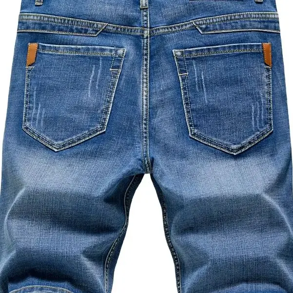 6 Model Classic Style Men's Slim Denim shorts Summer New Business Fashion Thin Stretch Short Casual Pants Male