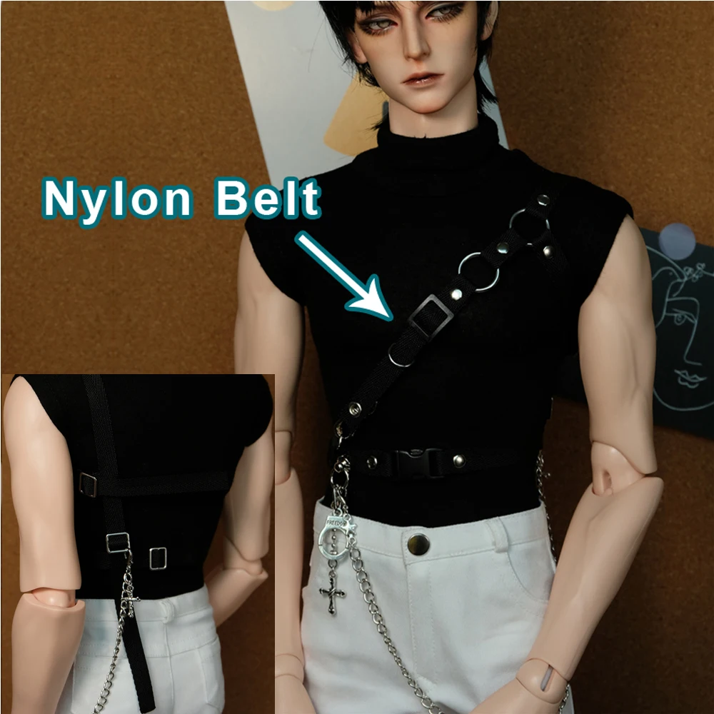 

D03-P773 children toy BJD DD SD MSD 1/3 uncle ID75 doll's handmade accessories Tactical Harness Nylon Belt 1pcs