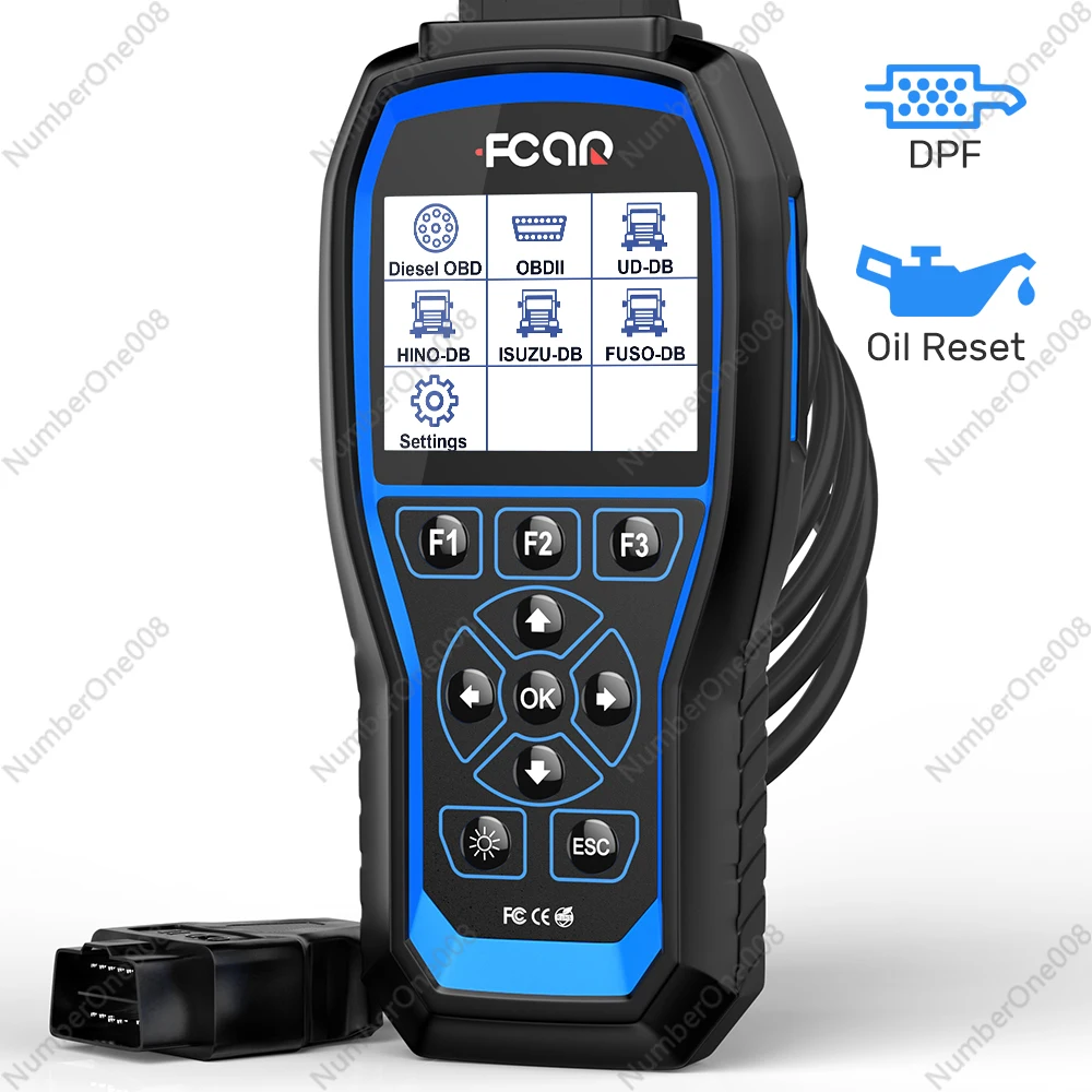

Fcar F506 Pro OBD2 Full System Diesel Heavy Duty Truck Scanner ABS SRS