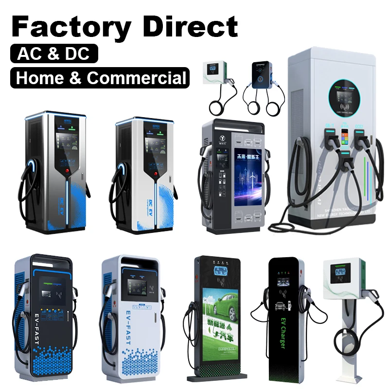 60KW-320KW Electric Vehicle EV DC Fast Commercial Charging Station GBT/CCS/CHAdemo DC Charging Pile Electric Car Ev Charging