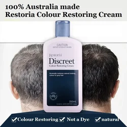 250ml Restoria Discreet Colour Restoring Cream,Grey Hair Treatment Reduce Grey Hair Care - Suitable for Men Women Shampoo