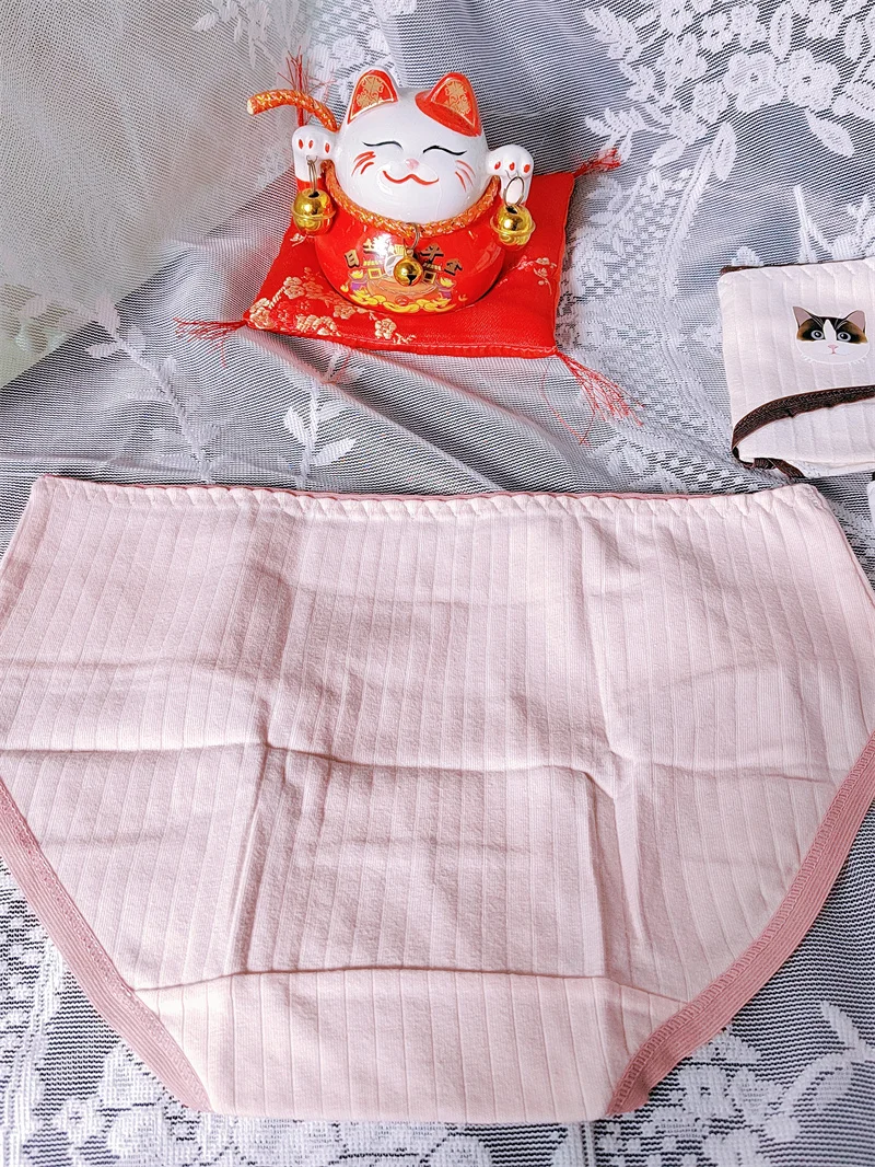 Clearance Girls Underwear Cotton Underwear Breathable Briefs Kitten Print Seamless Girls Underwear