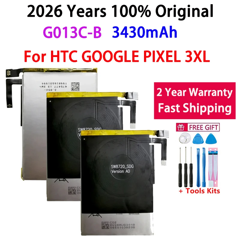 2026 Years 3430mAh G013C-B Battery For HTC GOOGLE PIXEL 3XL 3XL Pixel XL 3 Replacement Mobile Phone Bateria Fast Shipping