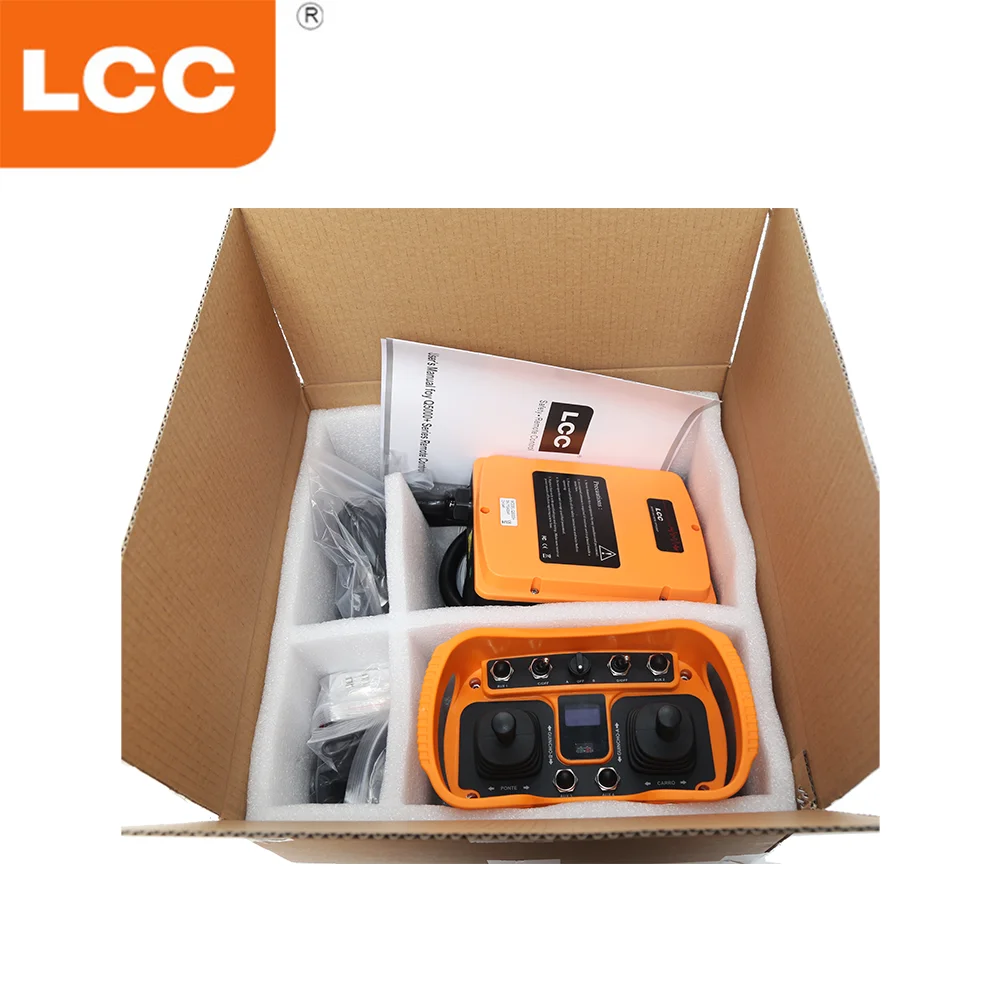 TLF Q5000+ UHF 433 MHz Gru a torre industriale Due joystick Radiocomando e trasmettitore
