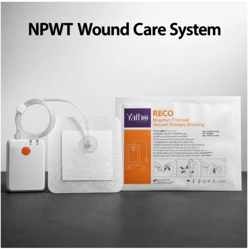 Pressure Pump with RECO System Pressure Wound Treatment System VAC NPWT Device with Medical Dressing Package (Optional)