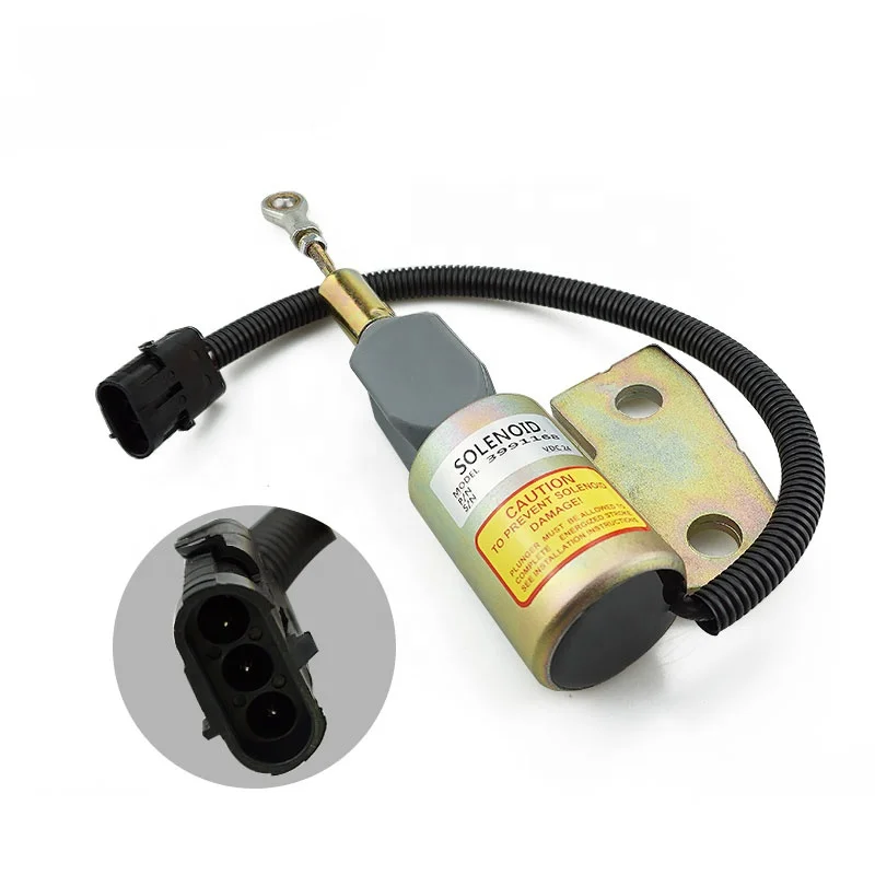 

24V DC Continuous Duty Fuel Stop Solenoid Actuator For Diesels Engine 3991168