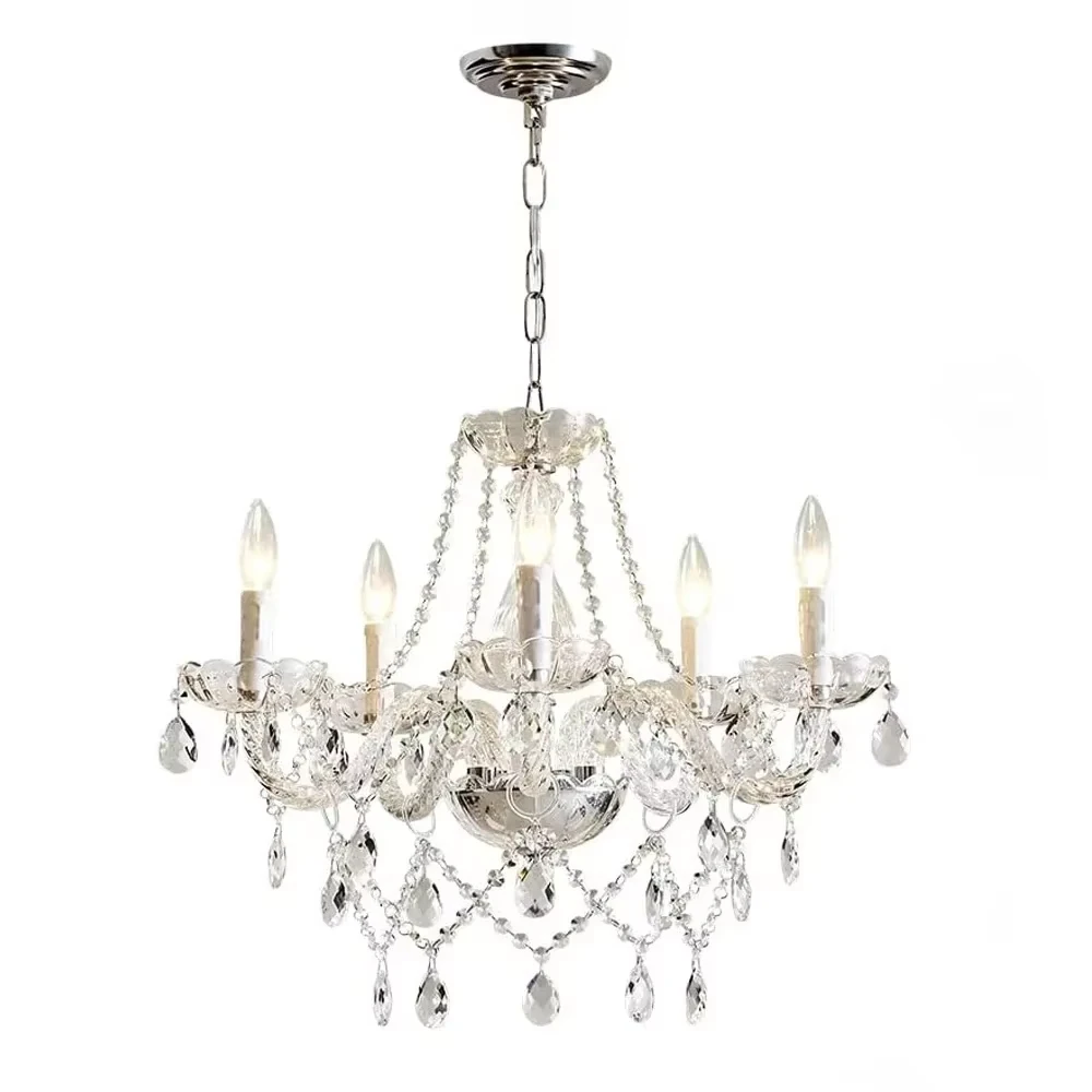 Europe Luxury Chandelier Lights Crystal Chandeliers Home Decor Loft Living Dining Room Kitchen