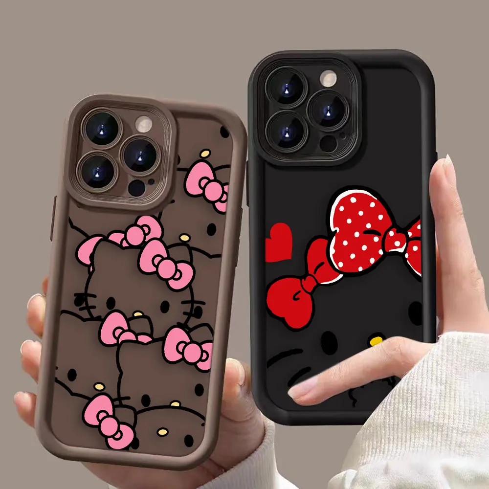 Hello Kitty Cartoon Soft Silicone Phone Case Capa, Shell para Redmi A1 Nota 13 12 12S 11 11T 10 9 9S 8 Pro Plus