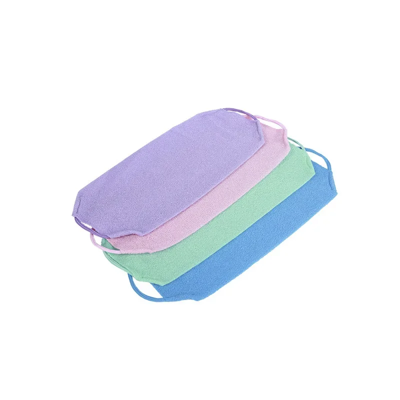 

High Elasticity Frosted Long Shower Towel Shower Body Brush Bathing Massage Back Body Exfoliating Bathroom Wash Brush Bath Tools