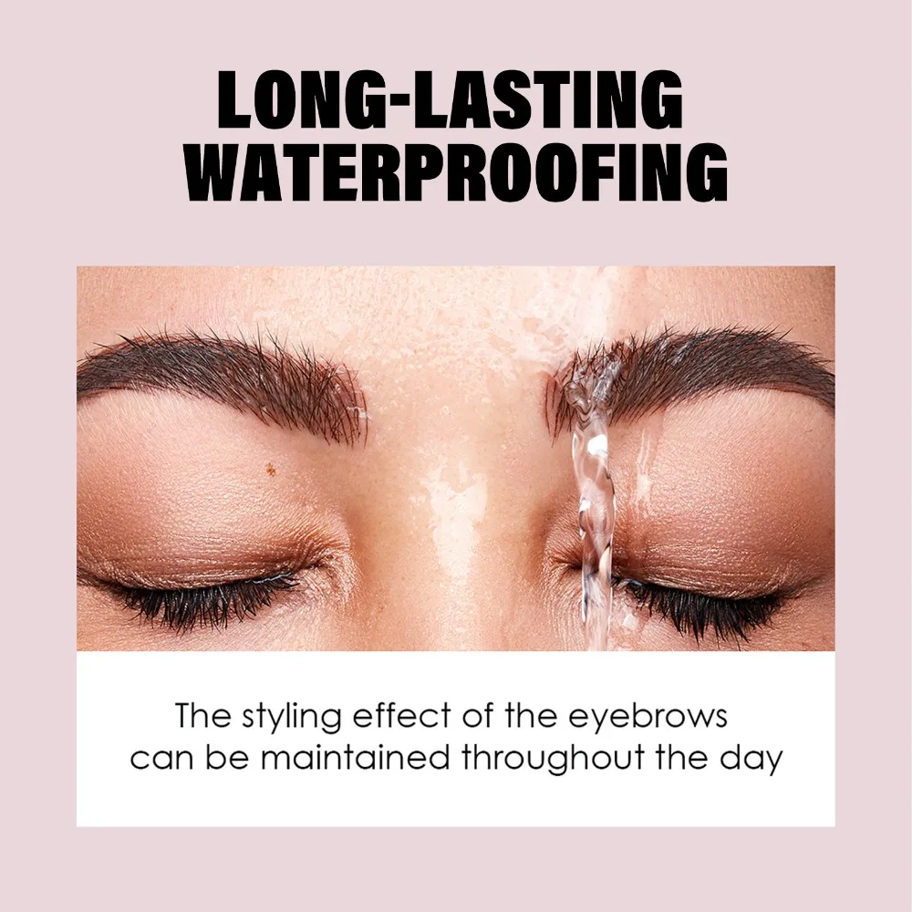 Black Brown Peel-off Eyebrow Gel Tint Makeup Waterproof Lasting Eye Brow Enhancers Liquid Gel Tear Wear Easy Natural Brow Tattoo