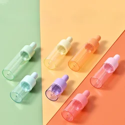 5Pcs Dropper Bottles 5ml 10ml 15ml 20ml Glass Empty Essential Oil Aromatherapy Bottle Cosmetics Fluid Containers with Dropper