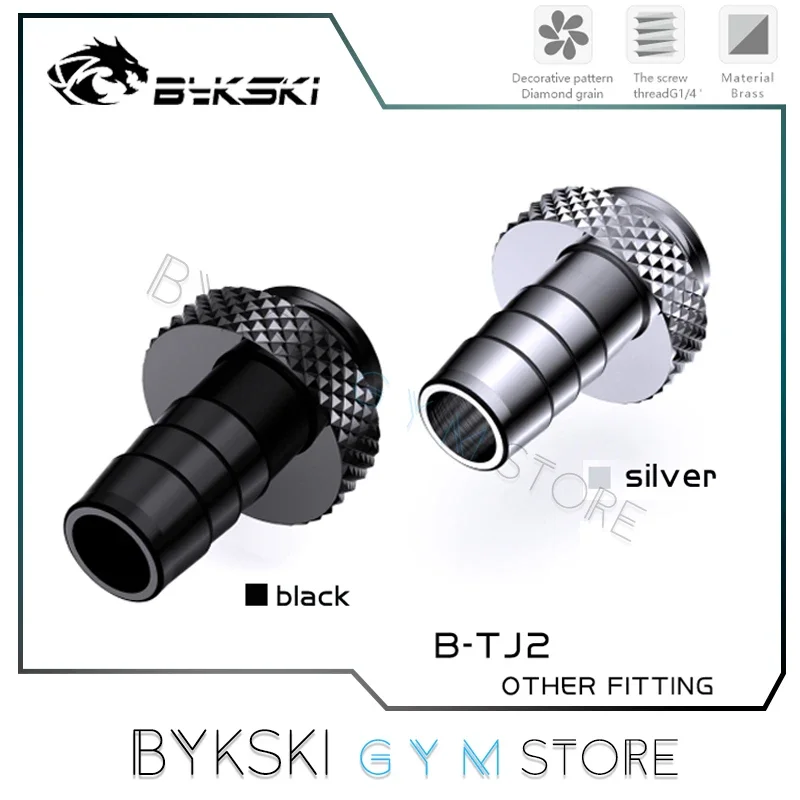 Bykski Soft Tube G1/4'' Fitting Use for 9.5*12.7mm / 10*16mm /13*19mm Hose Computer Hand Tighten Accessories Connector B-TJ2