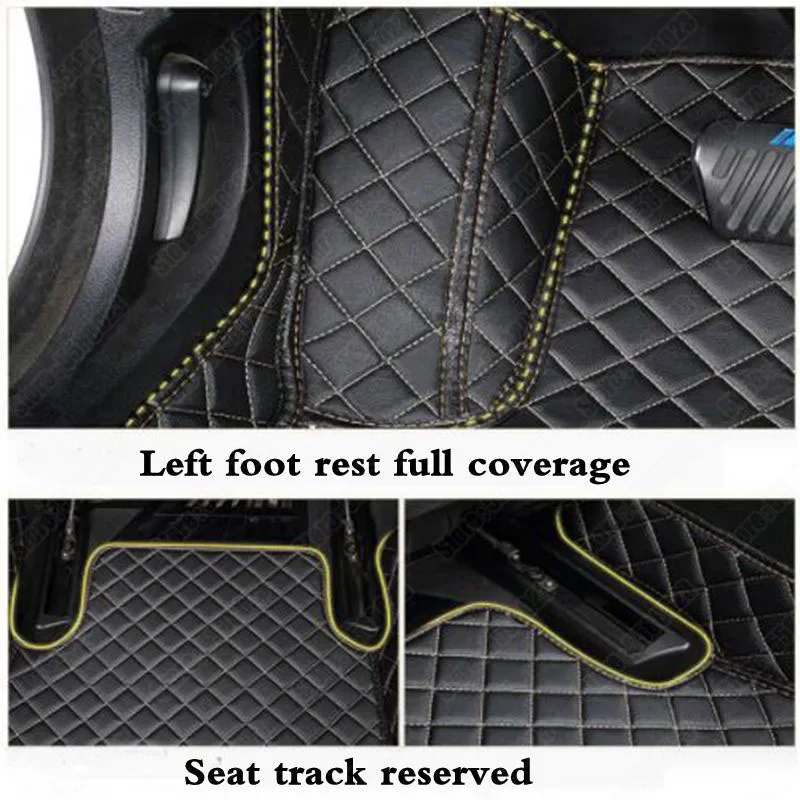 Car Foot Mats for Bmw 7 Series 730Li 740Li 750Li 760Li 740e XDrive E65 E66 F01 F02 G11 G12 Custom All Weather Saloon Floor Mat