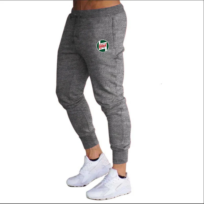 Castrol Vintage Sign 2024 New Printed Pants Autumn Winter Men Running Sweatpant Sport Casual Trousers Fitness Breathable Pant
