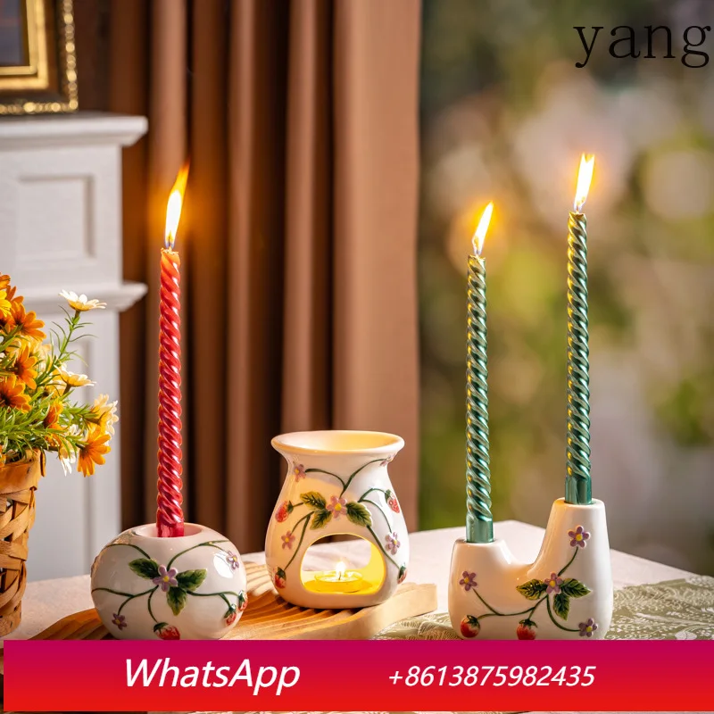 

CX simple ceramic candle aromatherapy stove decorates living room desktop candle light, ornament