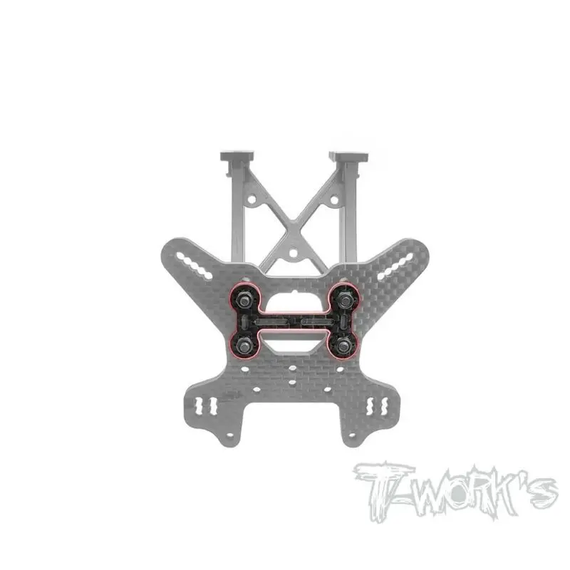 Original T Works TO-328-M Carbon Fiber Wing Mount One Piece Adapter ( For Mugen MBX8R/8/7R & Agama A319/A319E/Hong Nor X5B )
