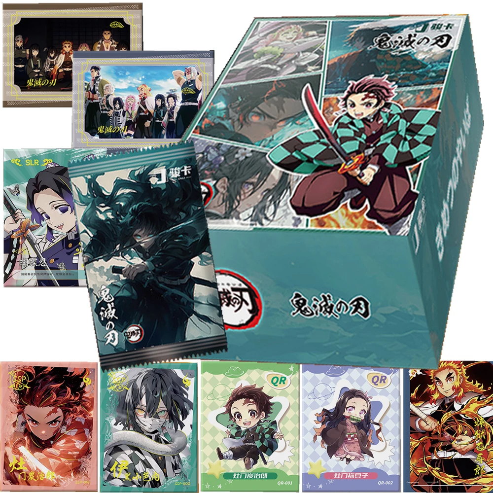 

Original Demon Slayer Card For Children Kamado Tanjirou Kamado Nezuko Exquisite Window Limited Game Collection Card Kids Gifts