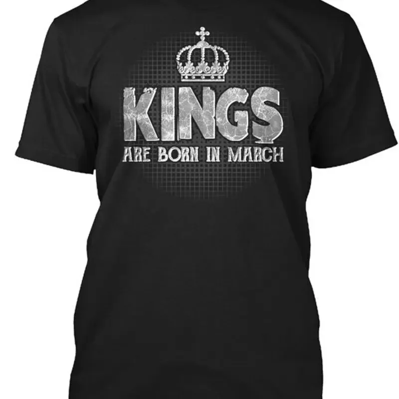 Футболка Kings родился в Марте, сделанная из США, размеры от S до 5XL
