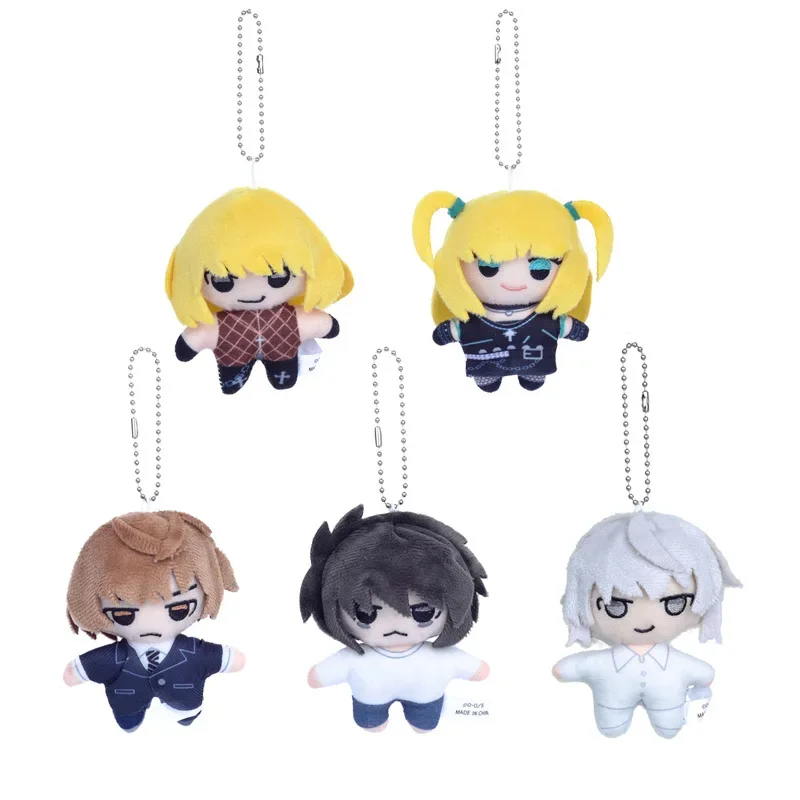 5 Style 9cm New Death Note Plush Toy Pendant Misa Amane Yagami Light Mihael Keehl L Lawliet Dolls For Kids Adults Gift