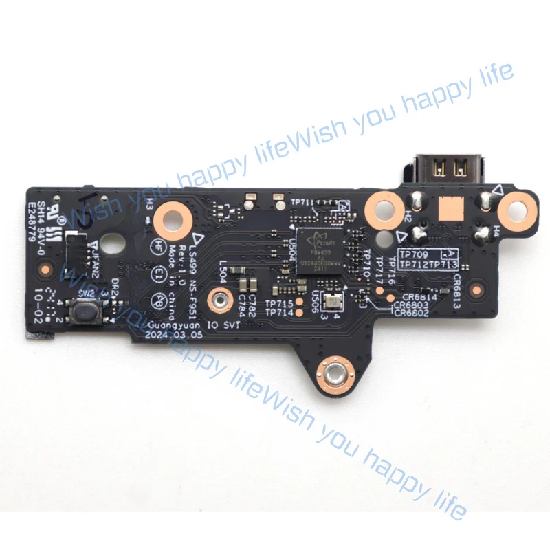 HH New USB C Type-C IO Board LS499 NS-F951 For Yoga Slim 7 14Q8X9 83ED 5C50S25712