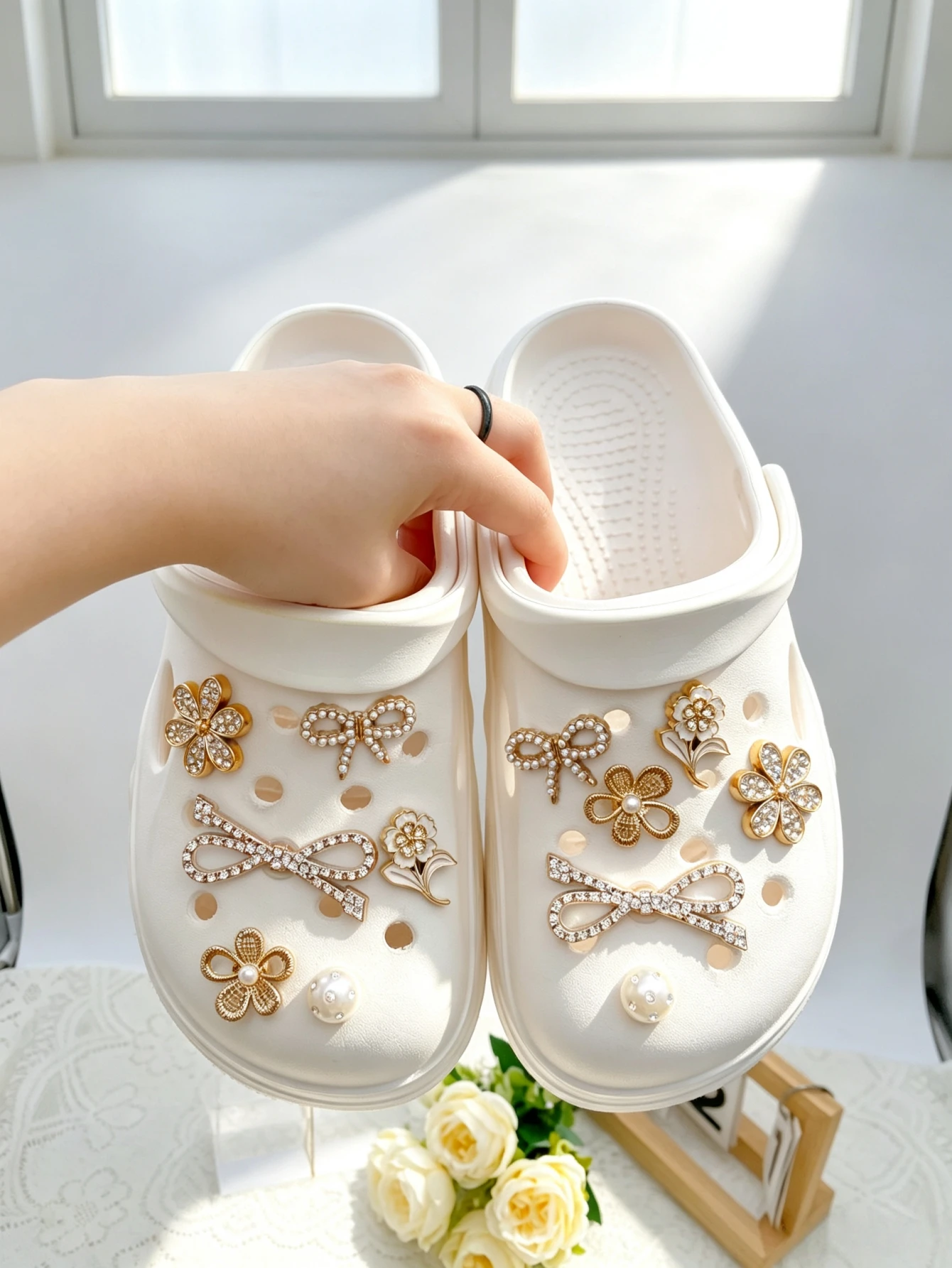 12-piece shoe decoration DIY casual shoe decoration - An interesting and versatile way to personalize your footwear