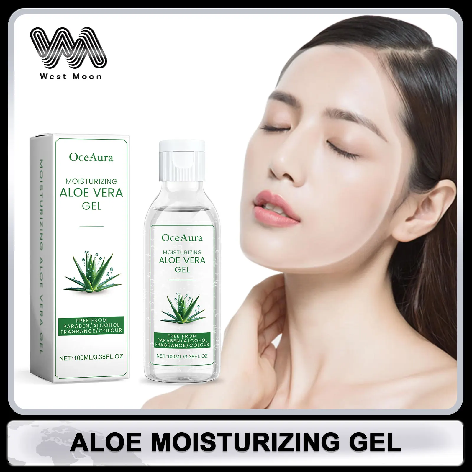 

Aloe Vera Gel Oil Control Acne Removeral Redness Improve Dryness Sunburn Repairing Moisturizing Face Cream Soothing Skin Care