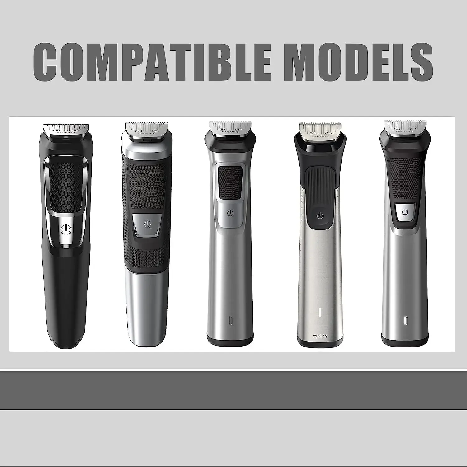 Replacement Heads Shaver Foil Compatible with Philips Norelco Multigroomer Series 3000/5000/7000/9000 All in one Trimmer