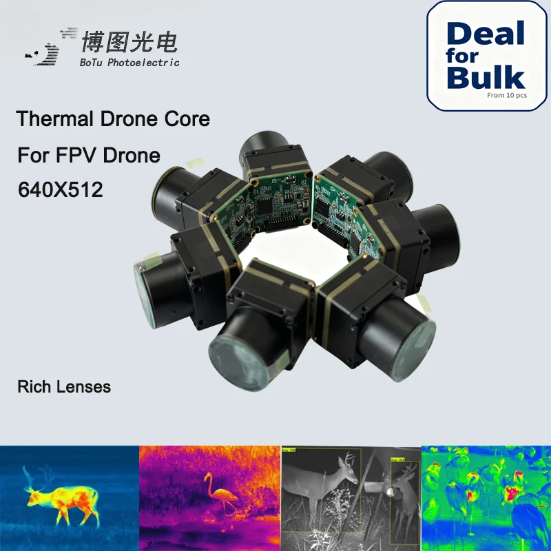 

DVP Thermal Camera Imager Module 640X512 Wholesale Security FPV Camera 9.1mm/13.5mm Lens Mini264009110HNRSAX Frame Rate 60Hz