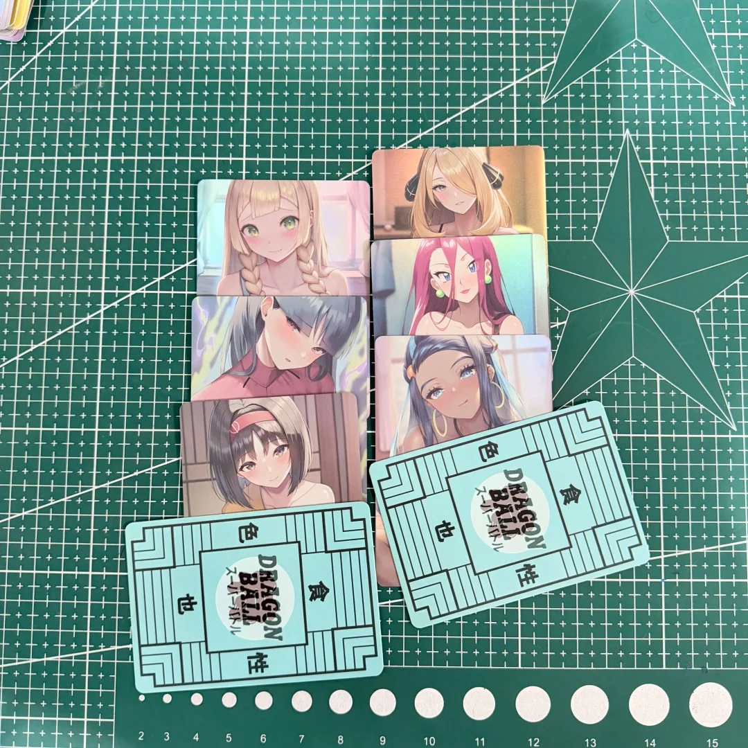 Anime Trainer Girl Jessie Cynthia DIY Matte Colorful Flash Card 63x88mm Nemona Nessa ACG Goddess Story Game Collection Card Toys view 3