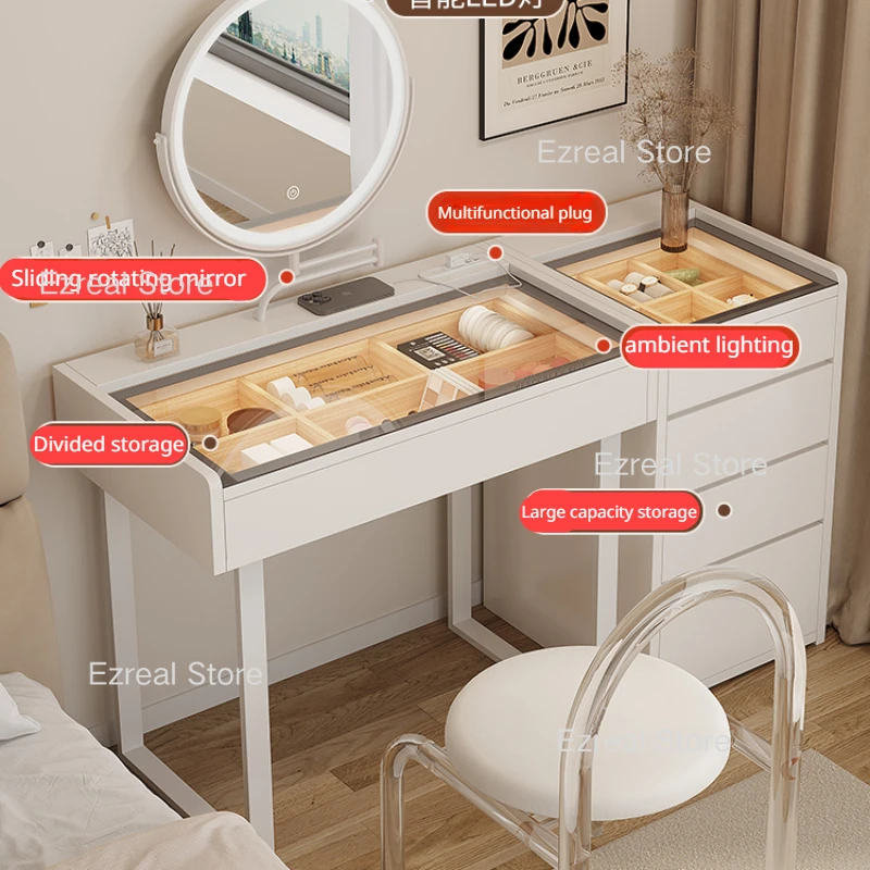 Chest Drawers Dressing Table Bedroom Makeup Vanity Desk Storage Dressing Table Toiletries Tocador De Maquillaje Furniture LJ50DT