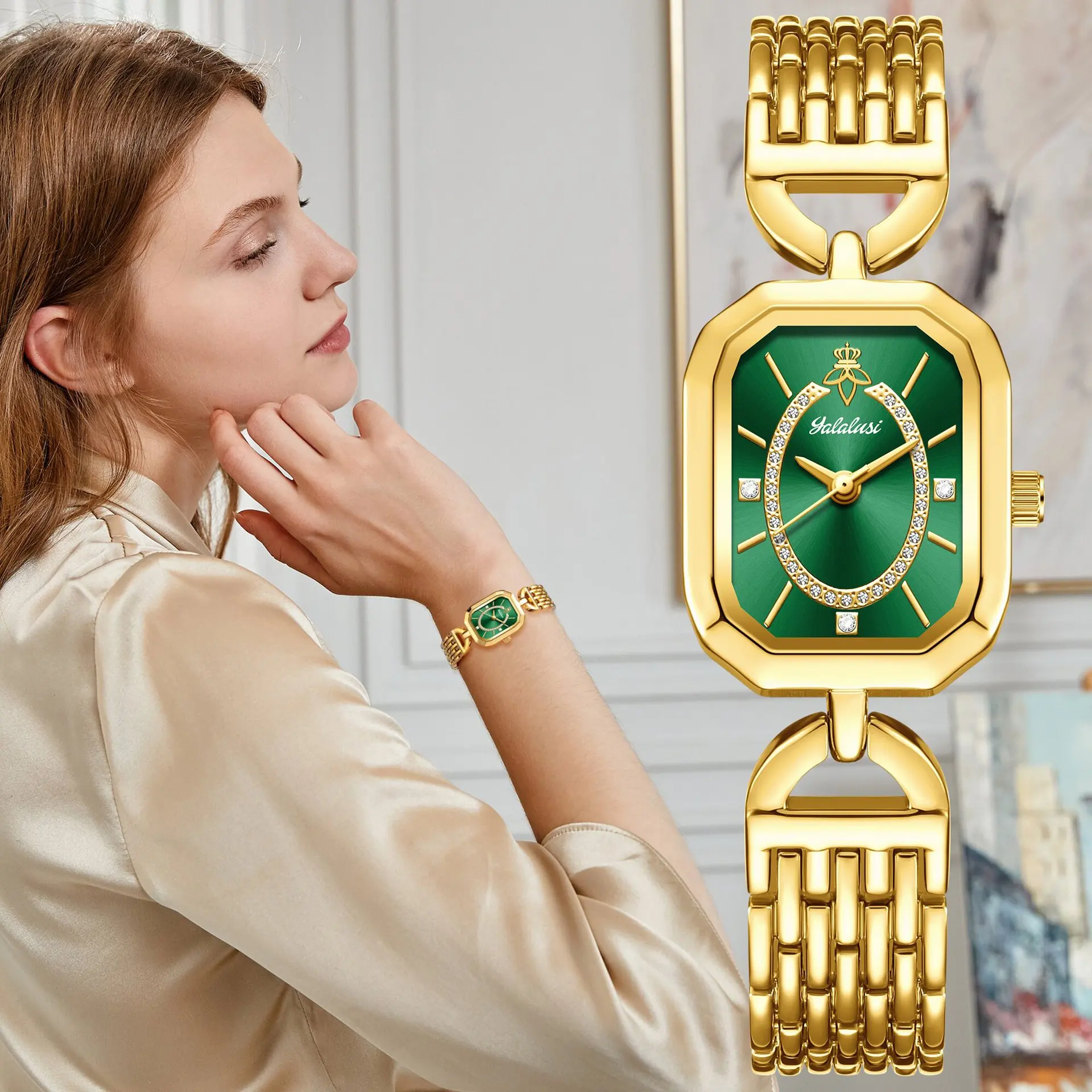 New Korean And Japanese Style Women'S WatchCasualFashionableAnd Versatile Wristwatch With Alloy Steel Band And Quartz Movement.