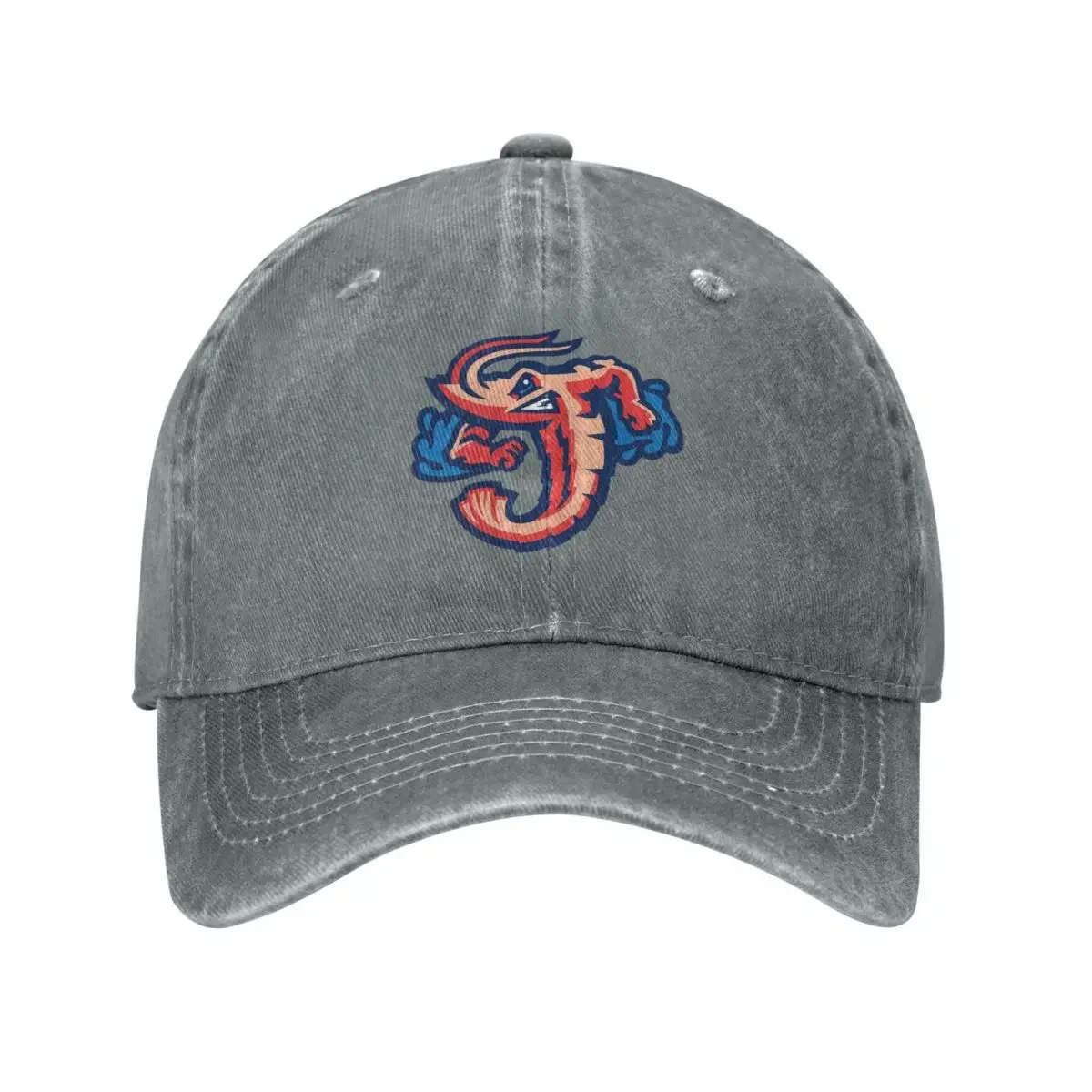 Cheapest-Jacksonville-Jumbo-Shrimp-Baseball Baseball Caps Denim Fabric Hats Adjustable Casquette Streetwear Baseball Cowboy Hat