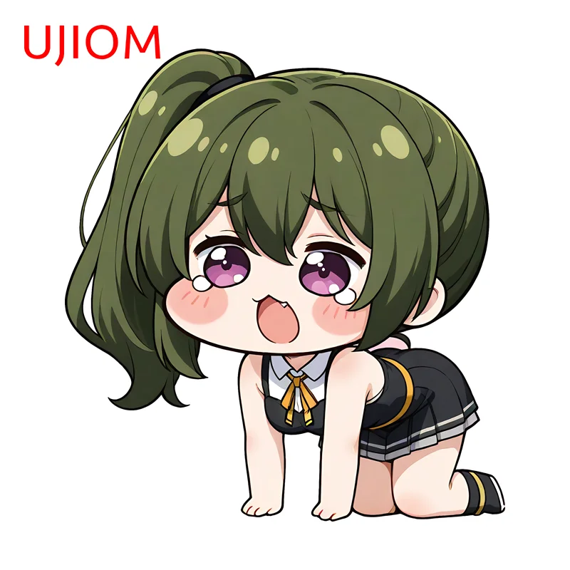UJIOM Ubel Cute Prone Posture Girl Wall Sticker Artistic Attractive Graffiti Decal Suitable For Unique Bedroom Bathroom Decor