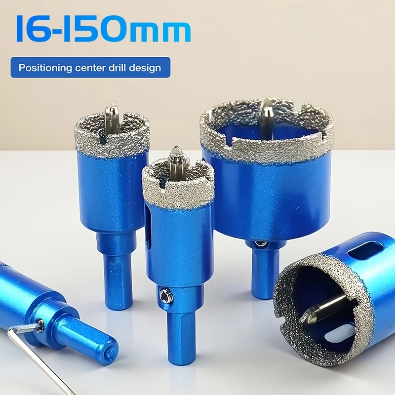 

1 шт., 16-150 мм, набор сверл, открывалка для позиционирования плитки, инструменты для сверления стеклянной плитки, вакуумные сверла для пайки, сверлильные инструменты