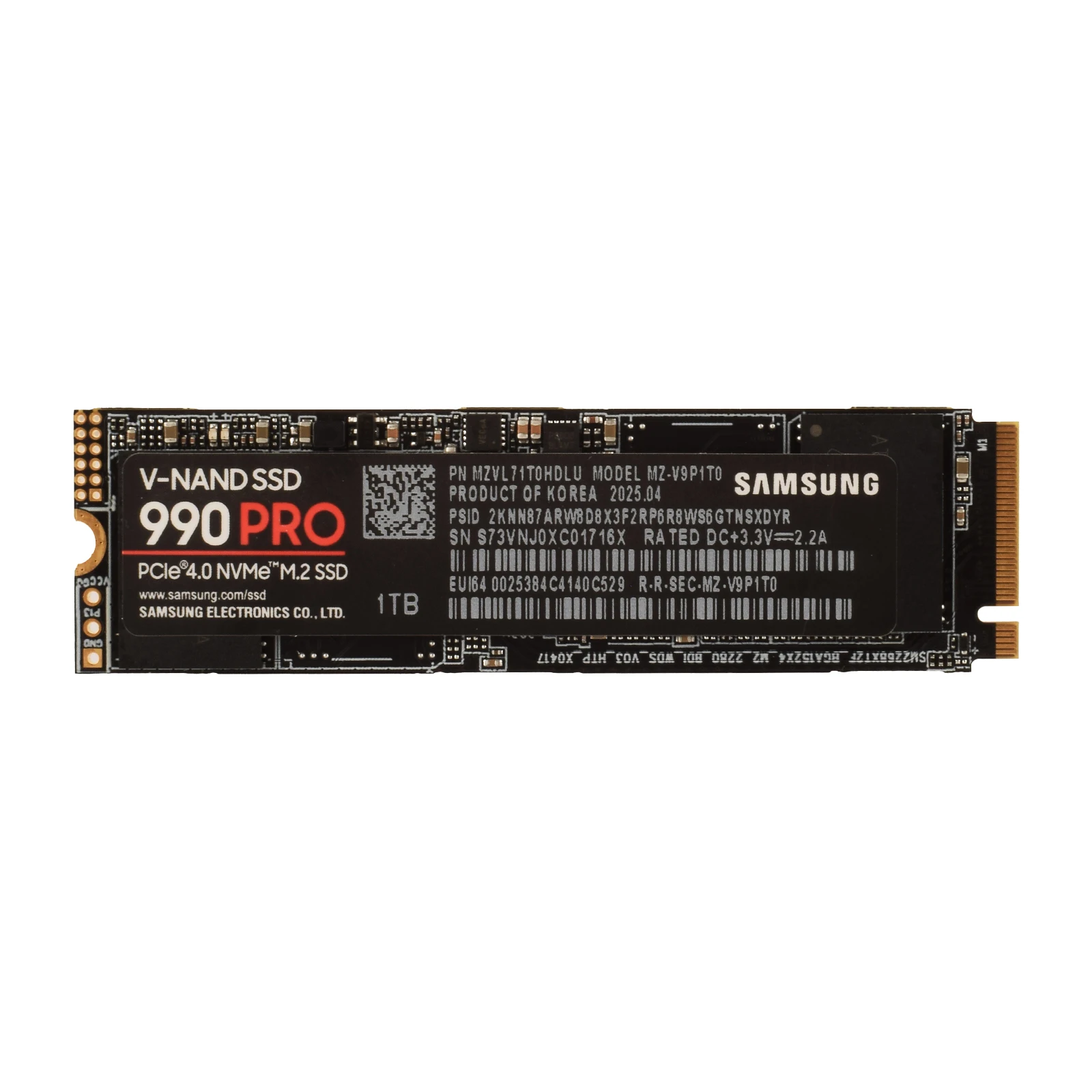삼성 990 Pro SSD 500GB 1TB 2TB 내장형 솔리드 스테이트 드라이브 하드 디스크 NVMe M.2 2280 TLC PCIe Gen 4.0 x 4 노트북 PC용